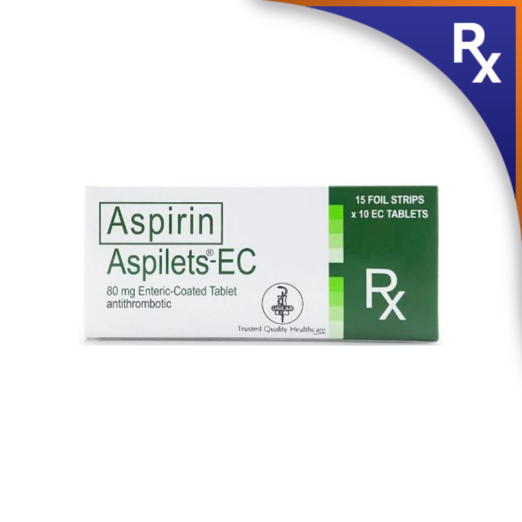 BR004184 ASPILET EC TABLET - 80MG - Image 1