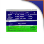 MENTOPAS MEDICATED PLASTER ( 4.1CM X 6.2CM) X 2