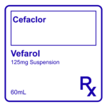 VEFAROL CEFACLOR SUSP 125MG - 60ML