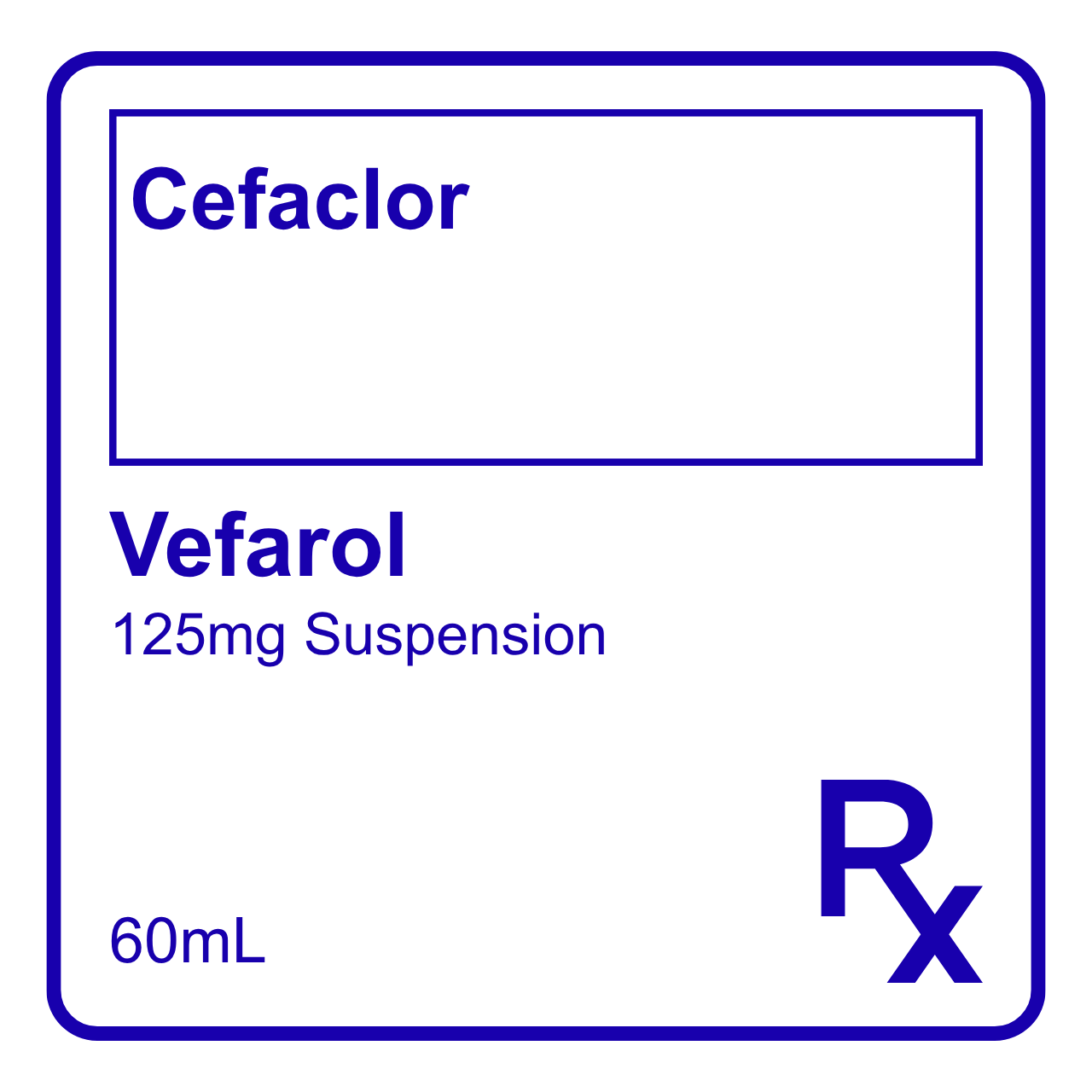 GE002693 VEFAROL CEFACLOR SUSP 125MG - 60ML - Image 1