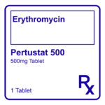 PERTUSTAT 500 ERYTHROMYCIN TABLET - 500MG