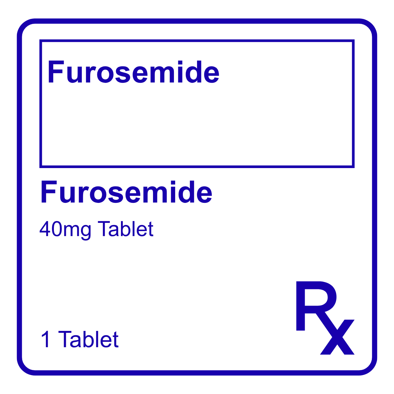 GE002772 FUROSEMIDE TABLET - 40MG - Image 1