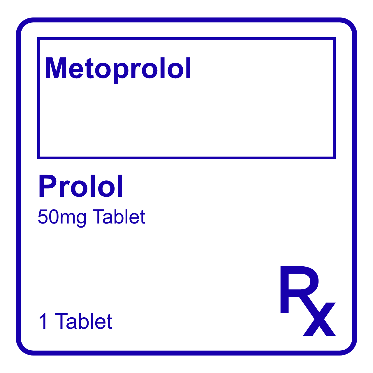 GE002816 PROLOL METOPROLOL TABLET - 50MG - Image 1