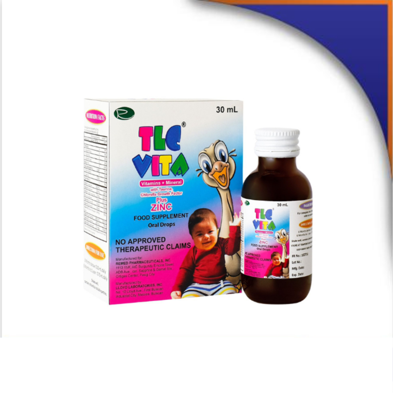 GE003584 TLC MULTIVITAMINS + CGF + ZINC DROPS - 30ML - Image 1
