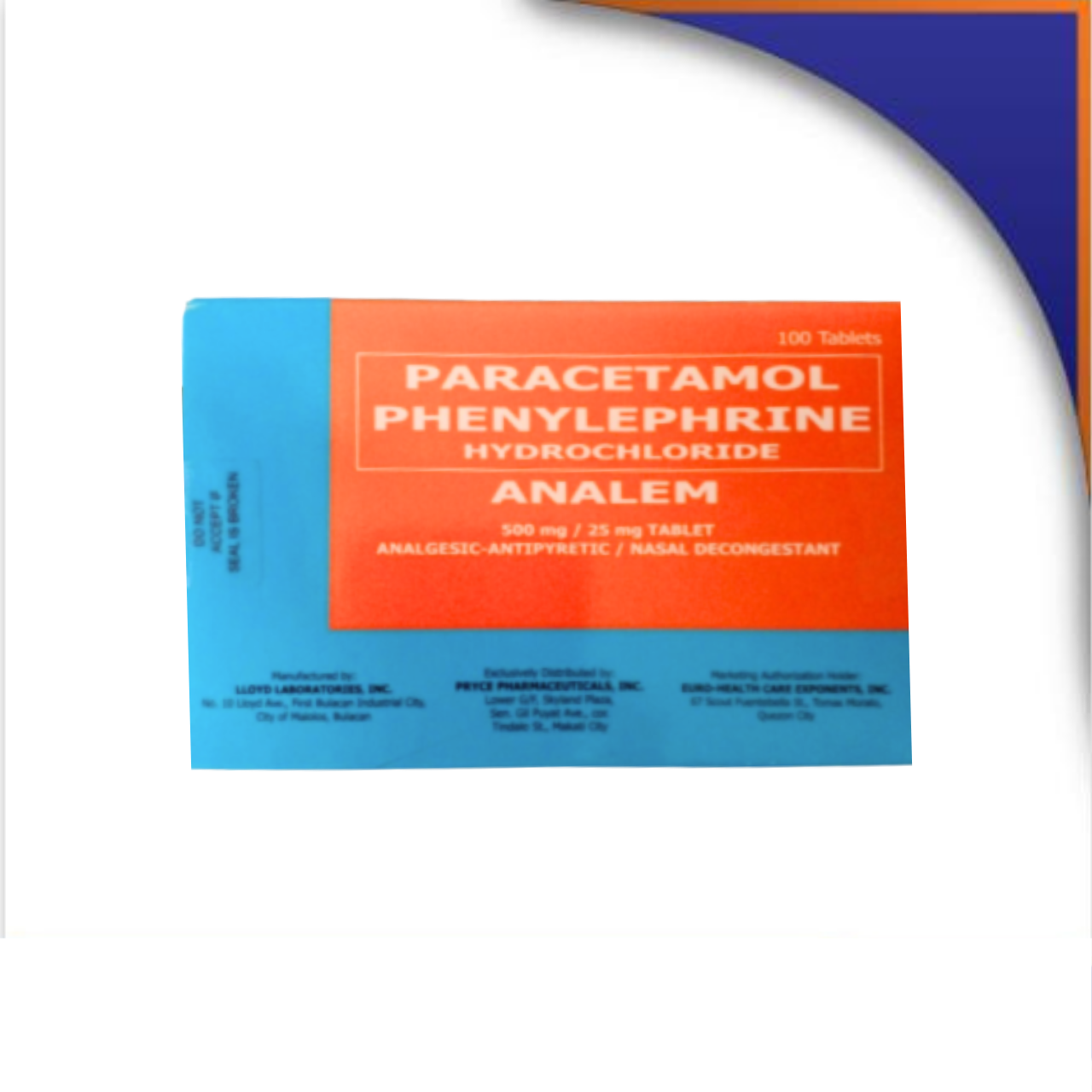 GE003643 ANALEM PARACETAMOL + PHENYLEPHRINE TABLET - Image 1
