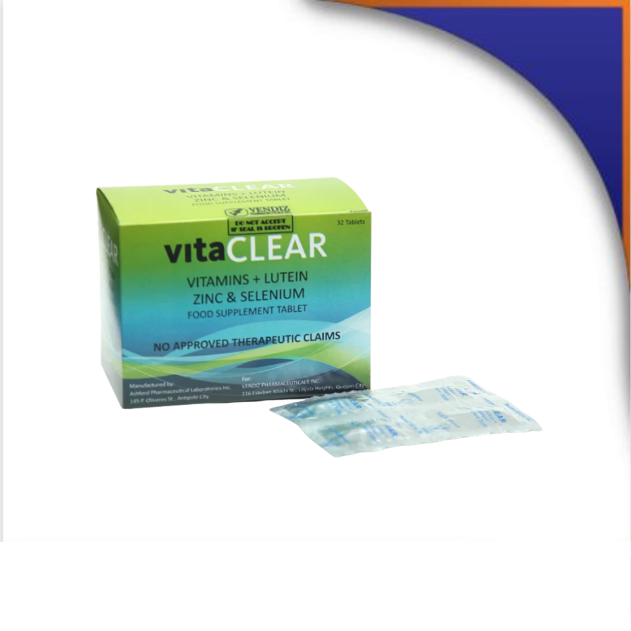 GE005550 VITA-CLEAR LUTEIN + VITAMINS + ZINC + SELENIUM TABLET - Image 1