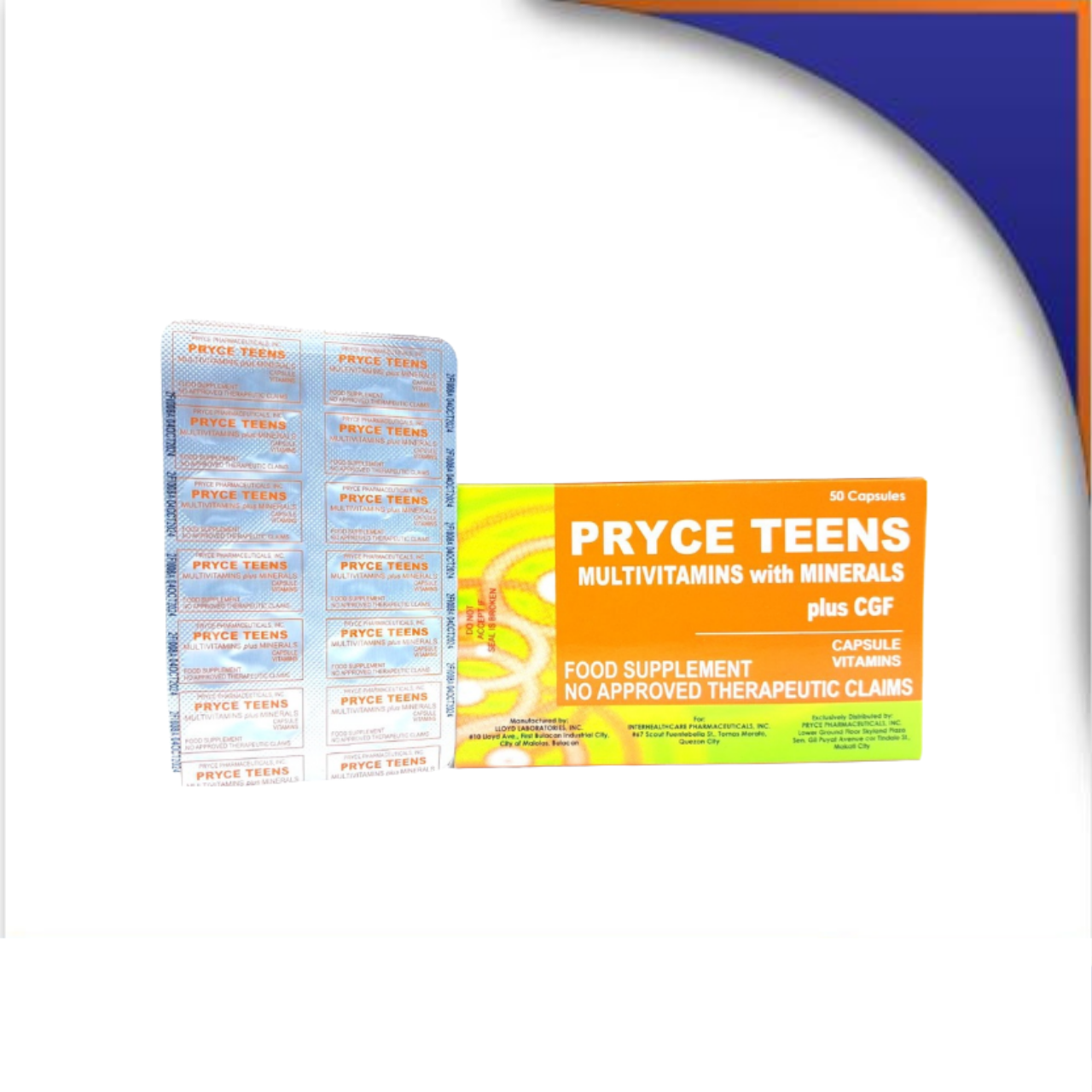 GE005670 PRYCE TEENS MULTIVITAMINS + MINERALS + CGF CAPSULE - Image 1