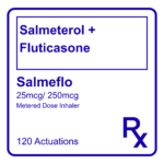 SALMEFLO SALMETEROL + FLUTICASONE 25/250MDI