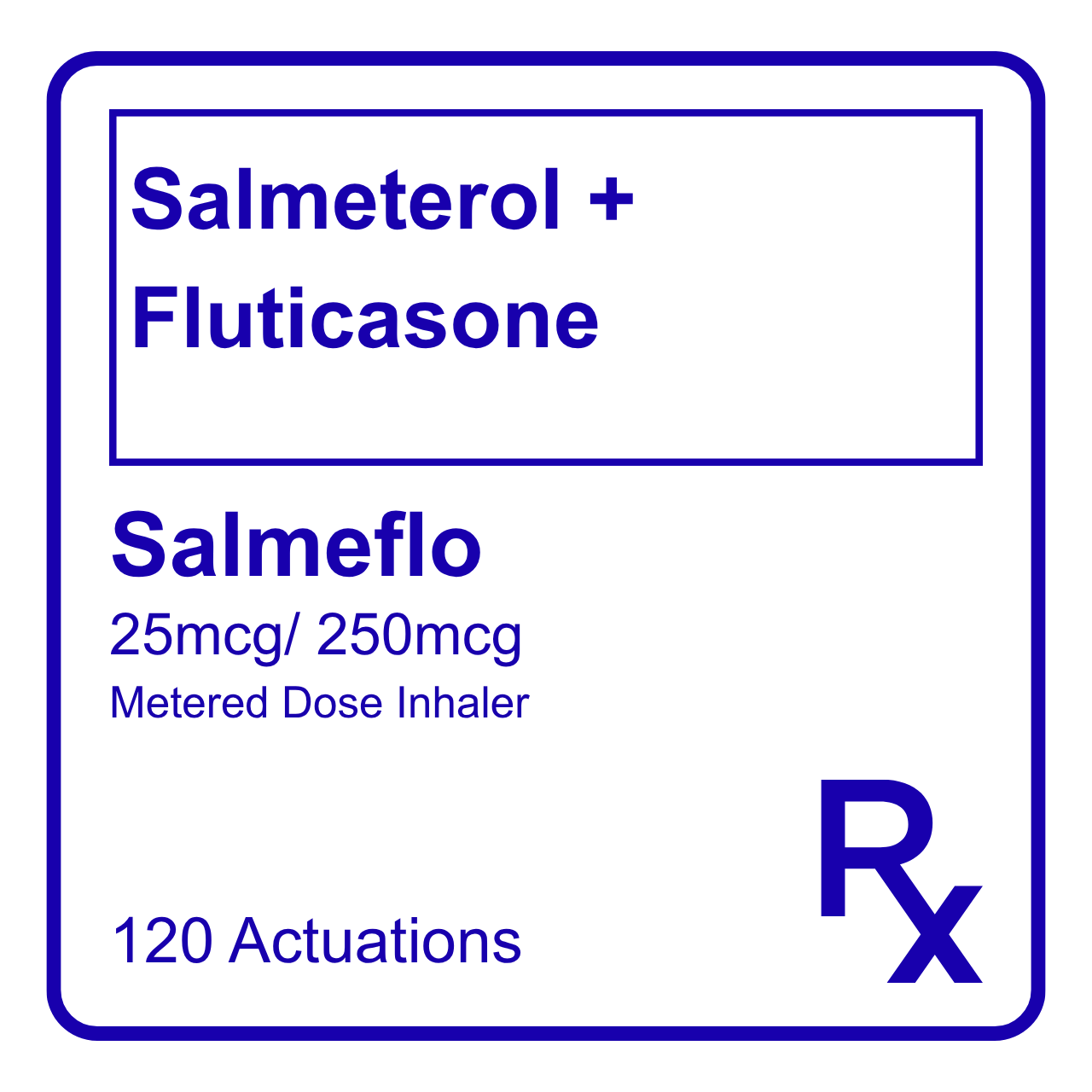 GE005940 SALMEFLO SALMETEROL + FLUTICASONE 25/250MDI - Image 1