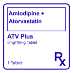 ATV PLUS AMLODIPINE + ATORVASTATIN 5MG/10MG