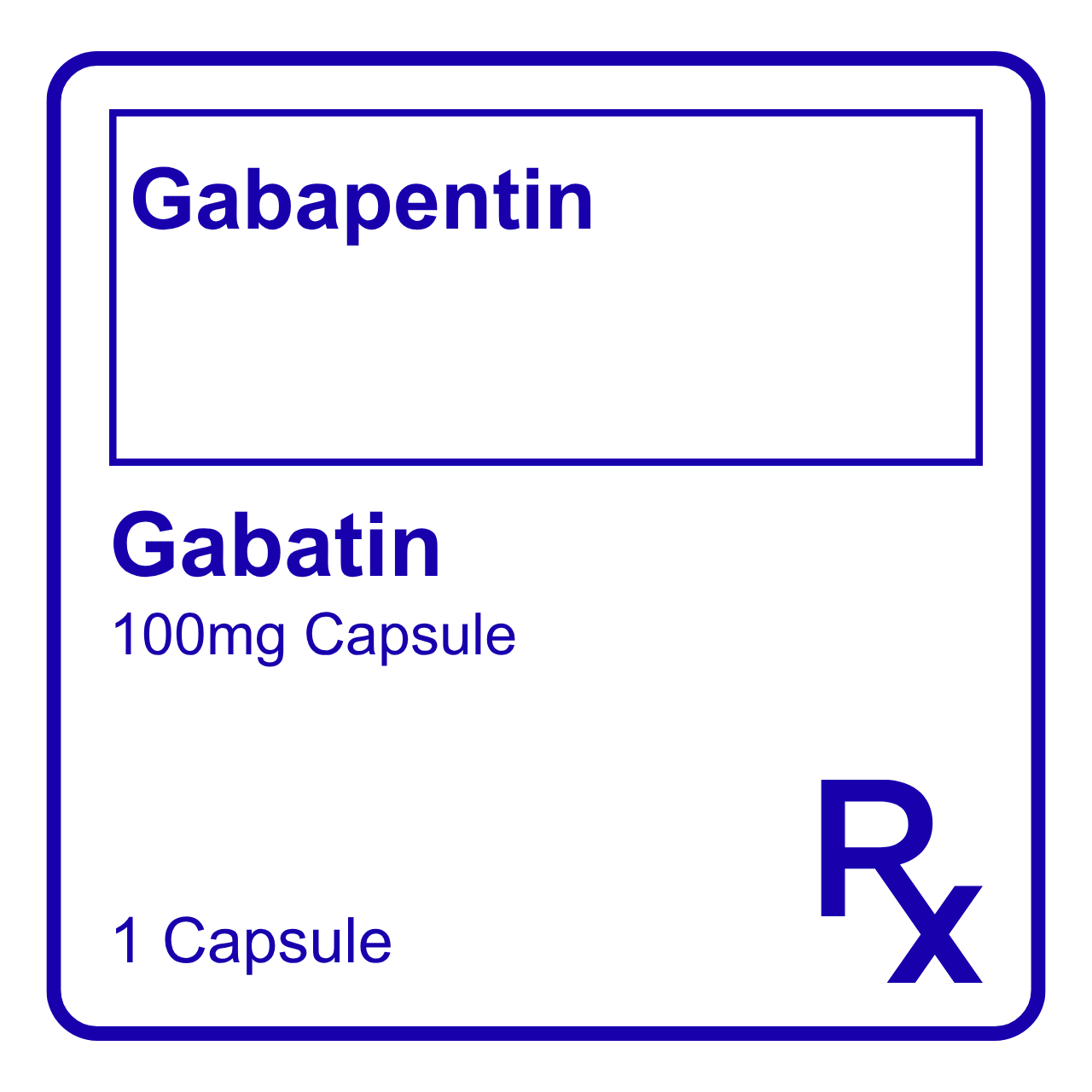 GE006070 GABATIN GABAPENTIN CAPSULE - 100MG - Image 1