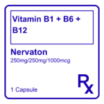 NERVATON VITAMIN B1 + B6 + B12 CAPSULE 250MG/250MG/1000MCG