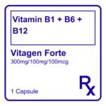 VITAGEN FORTE VITAMIN B1 + B6 + B12 CAPSULE 300MG/100MG/100MCG