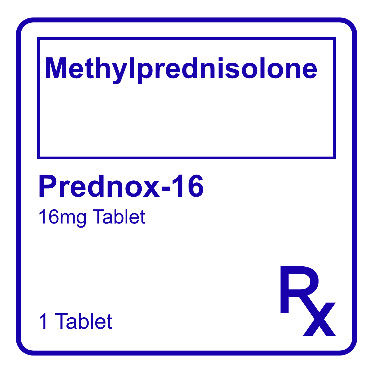 GE006273 PREDNOX-16 METHYLPREDNISOLONE TABLET - 16MG - Image 1