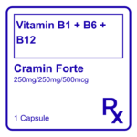 CRAMIN FORTE VITAMIN B1 + B6 + B12 CAP 250MG/250MG/500MCG