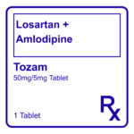 TOZAM LOSARTAN + AMLODIPINE FC TABLET - 50MG/5MG