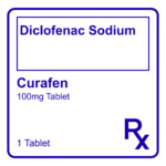 CURAFEN DICLOFENAC SODIUM TABLET - 100MG