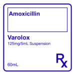 VAROLOX AMOXICILLIN SUSPENSION 125MG/5ML - 60ML