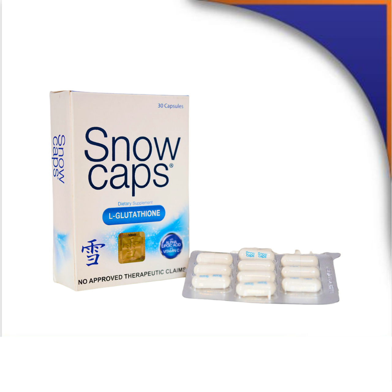 GE008627 SNOW CAPS GLUTHATHIONE + ALA + VITAMIN C CAPSULE - 500MG - Image 1