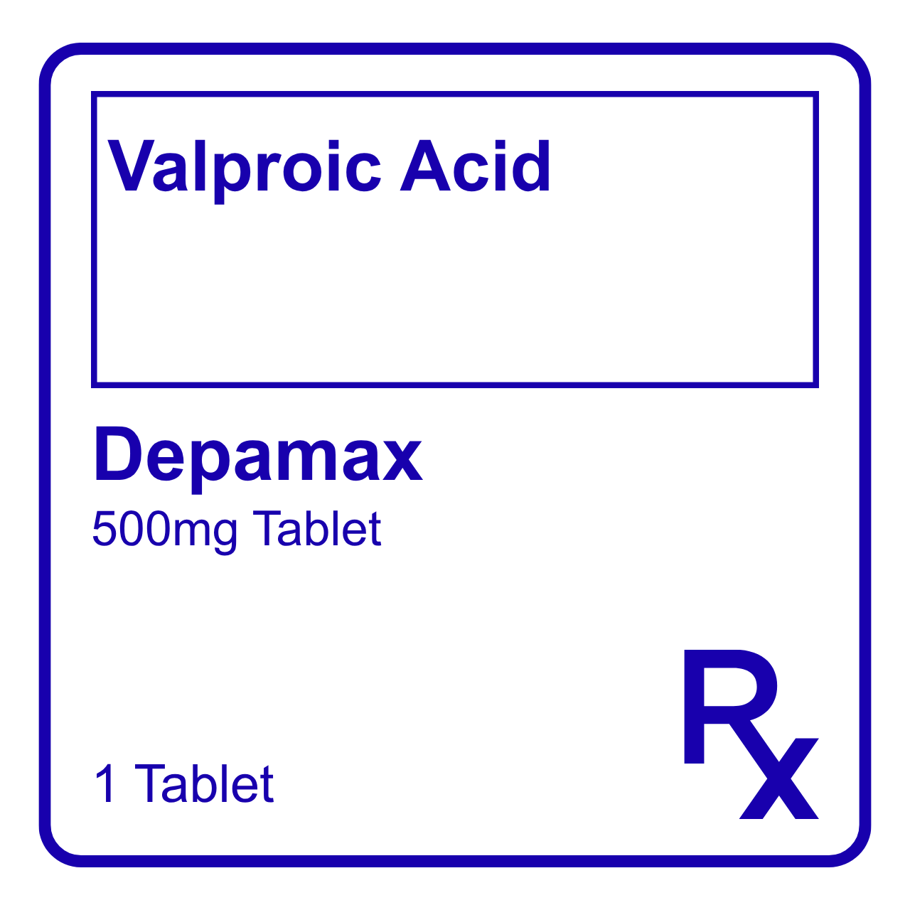 GE008792 DEPAMAX VALPROIC ACID ER TABLET - 500MG - Image 1