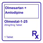 OLMESTAL-1-25 OLMESARTAN + AMLODIPINE FC TABLET - 20MG/5MG