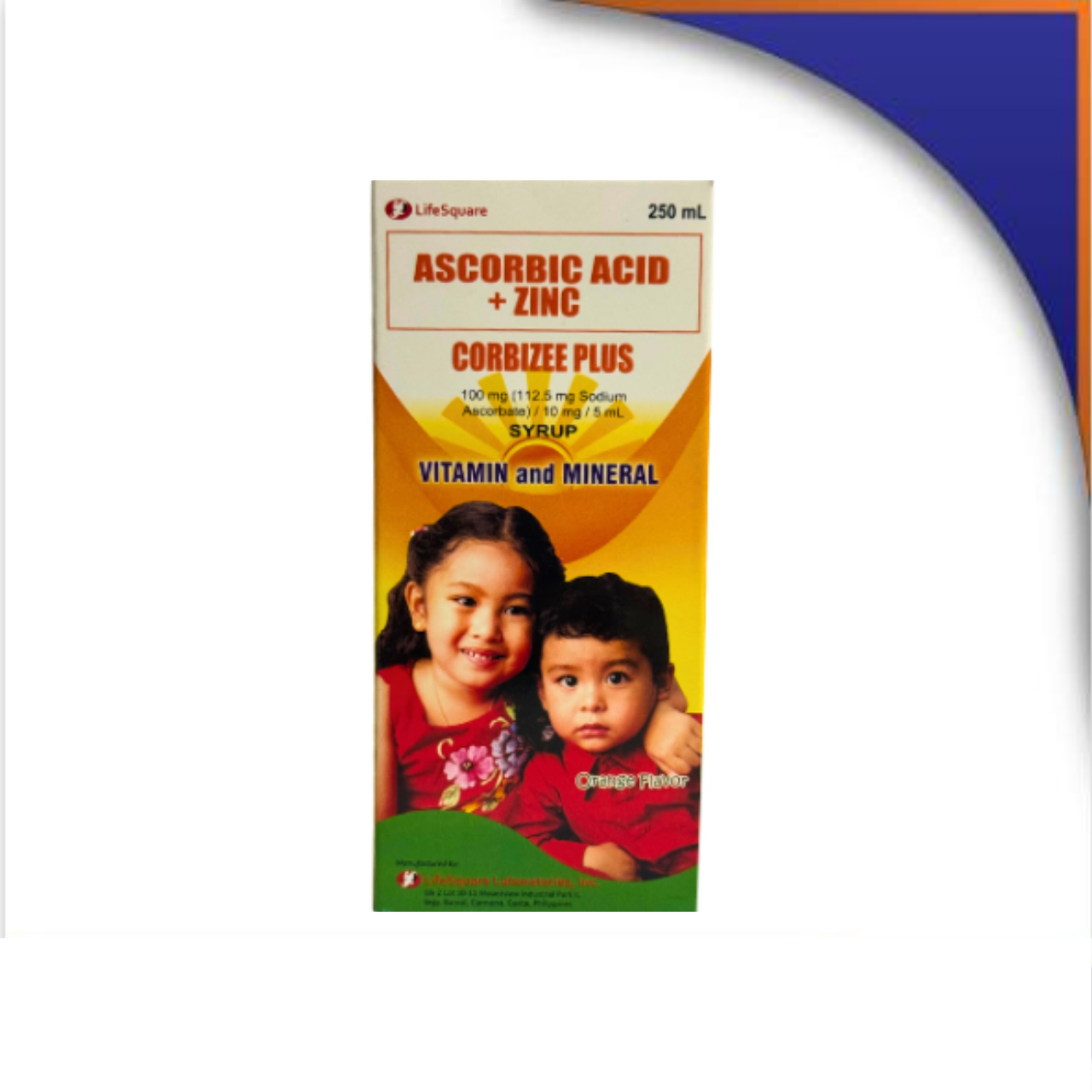 GE009227-1.png CORBIZEEPLUS ASCORBIC + ZINC SYRUP 100MG/10MG - 250ML - Image 1