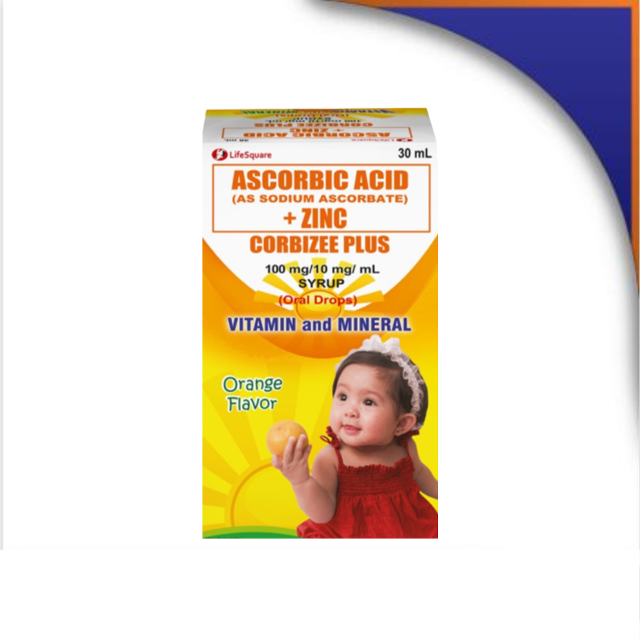 GE009229-1.png CORBIZEE PLUS ASCORBIC + ZINC DROPS 100MG/10MG - 30ML - Image 1
