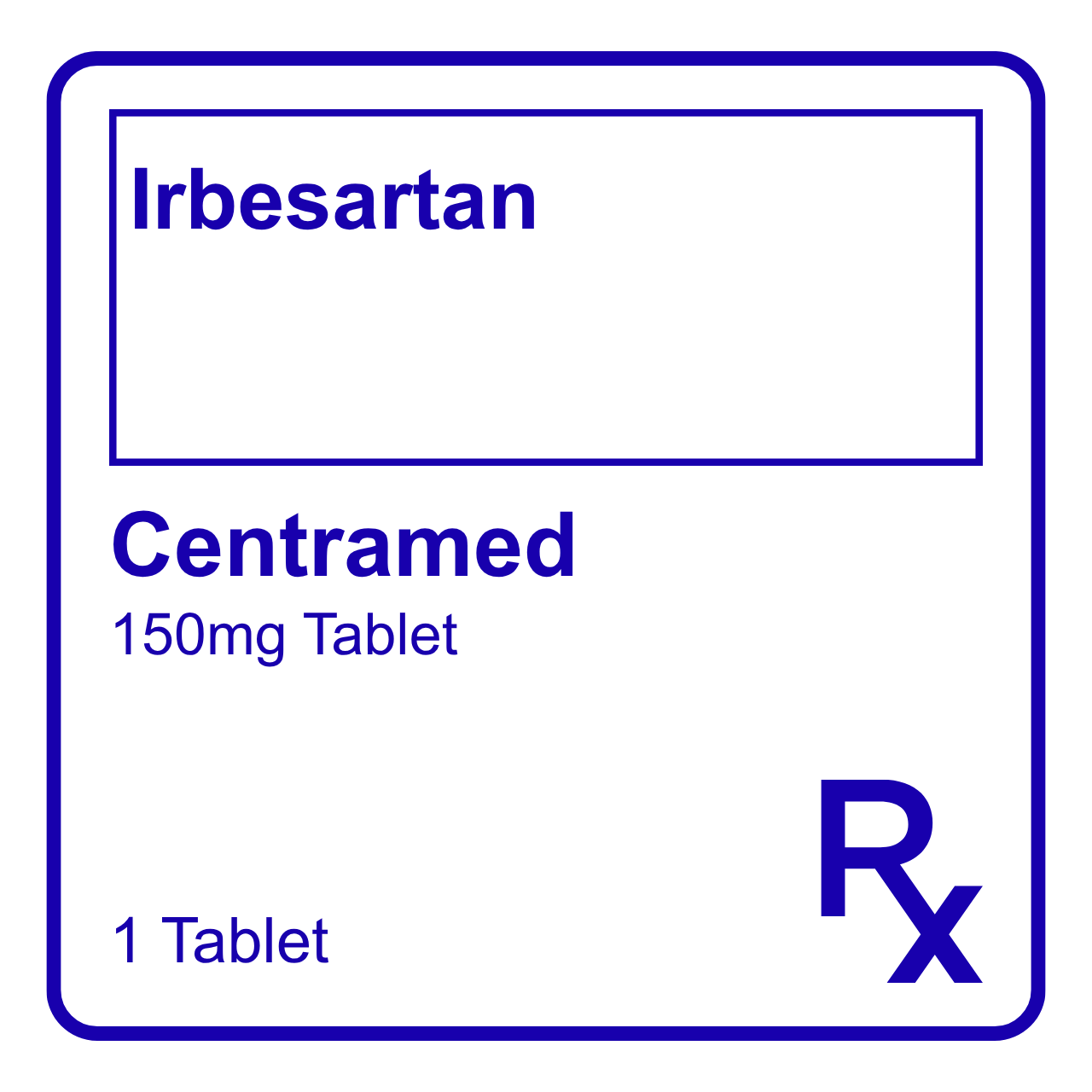 GE011715 CENTRAMED IRBESARTAN TABLET - 150MG - Image 1