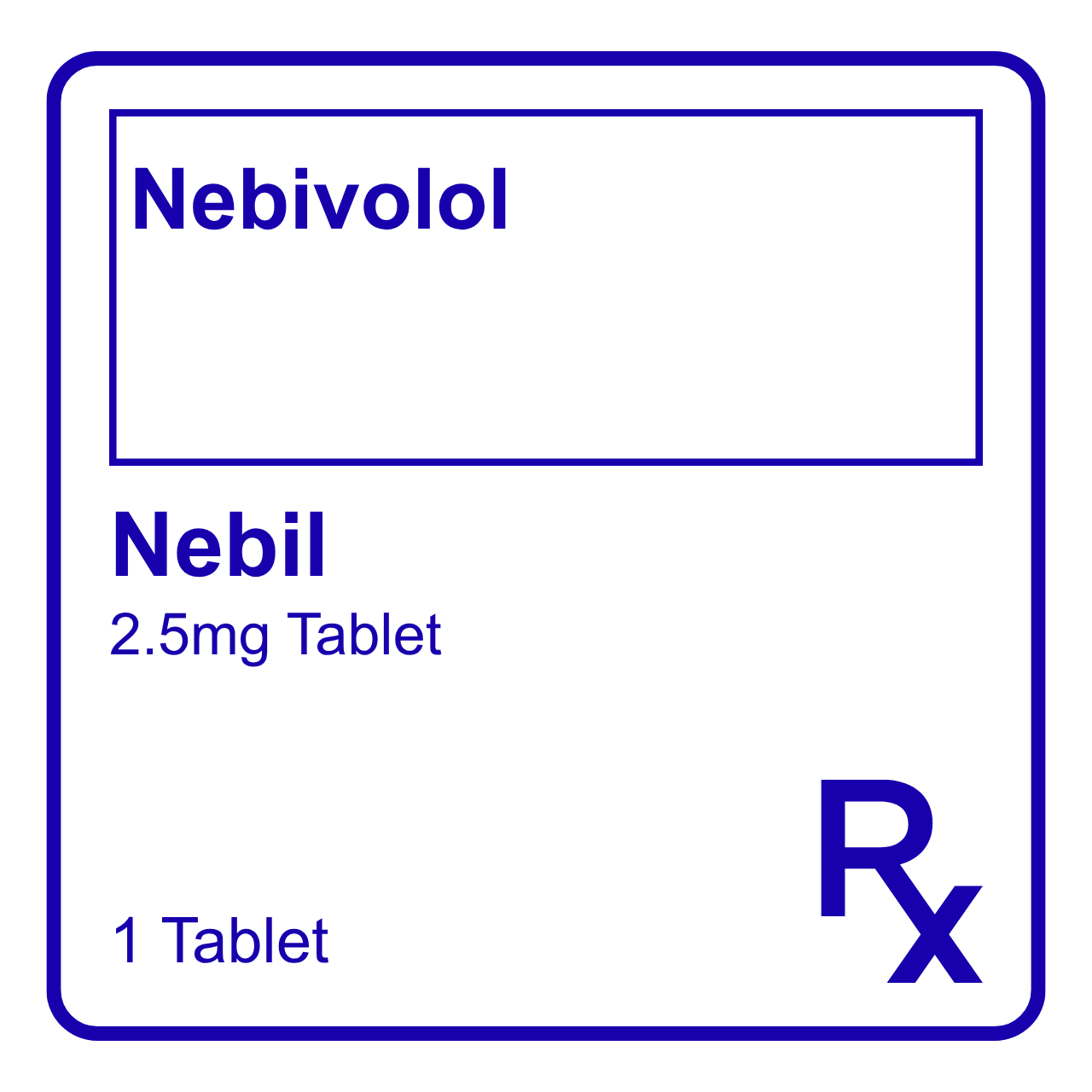 GE013304 NEBIL NEBIVOLOL TABLET - 2.5MG - Image 1