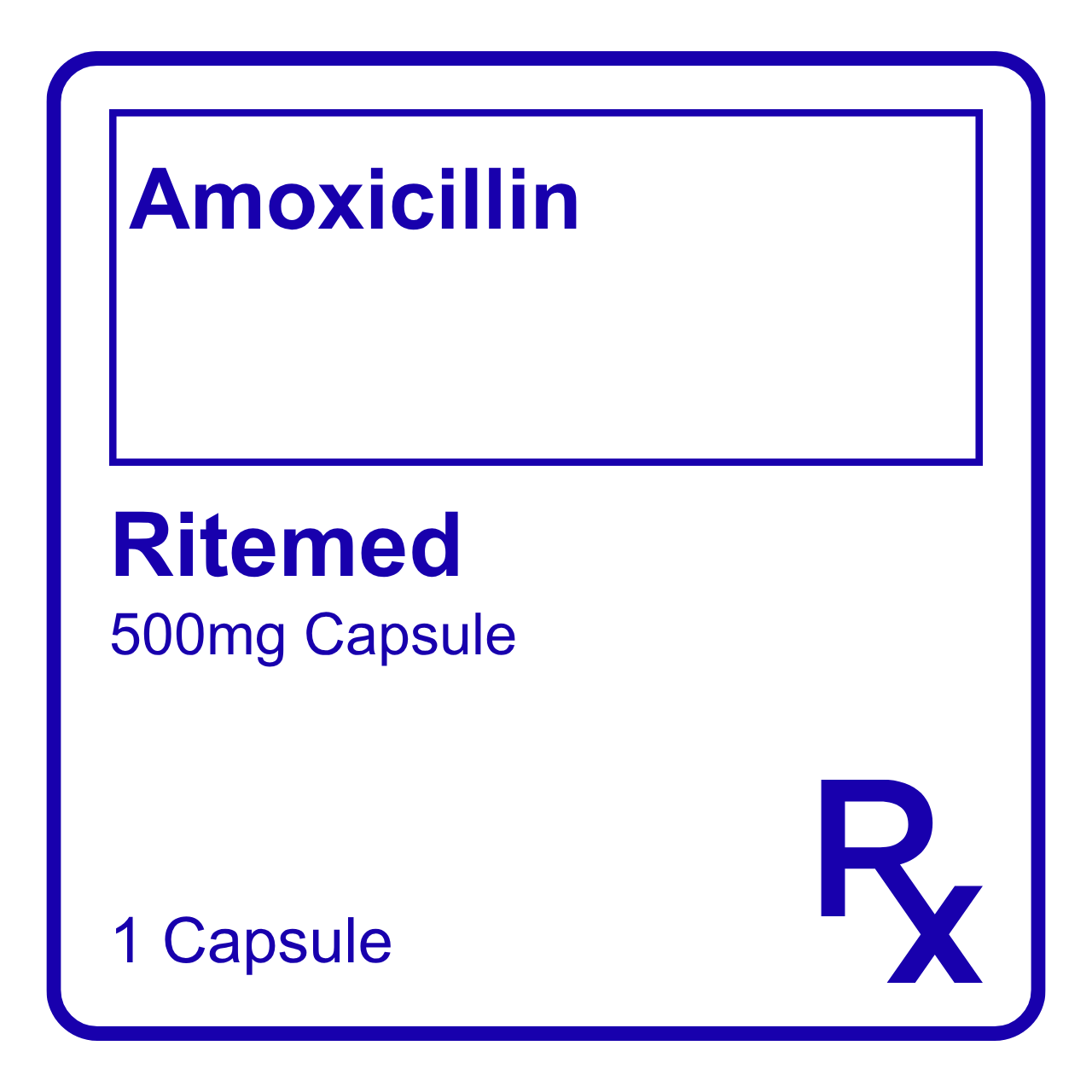 GE013394 RITEMED AMOXICILLIN CAPSULE - 500MG - Image 1
