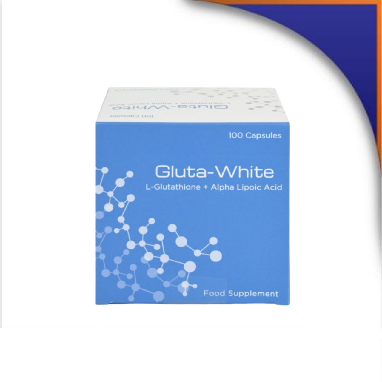 GE013551 GLUTA WHITE GLUTATHIONE + ALA 100/25MG CAPSULE - Image 1