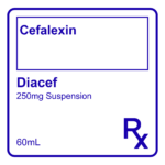 DIACEF CEFALEXIN SUSPENSION 250MG - 60ML
