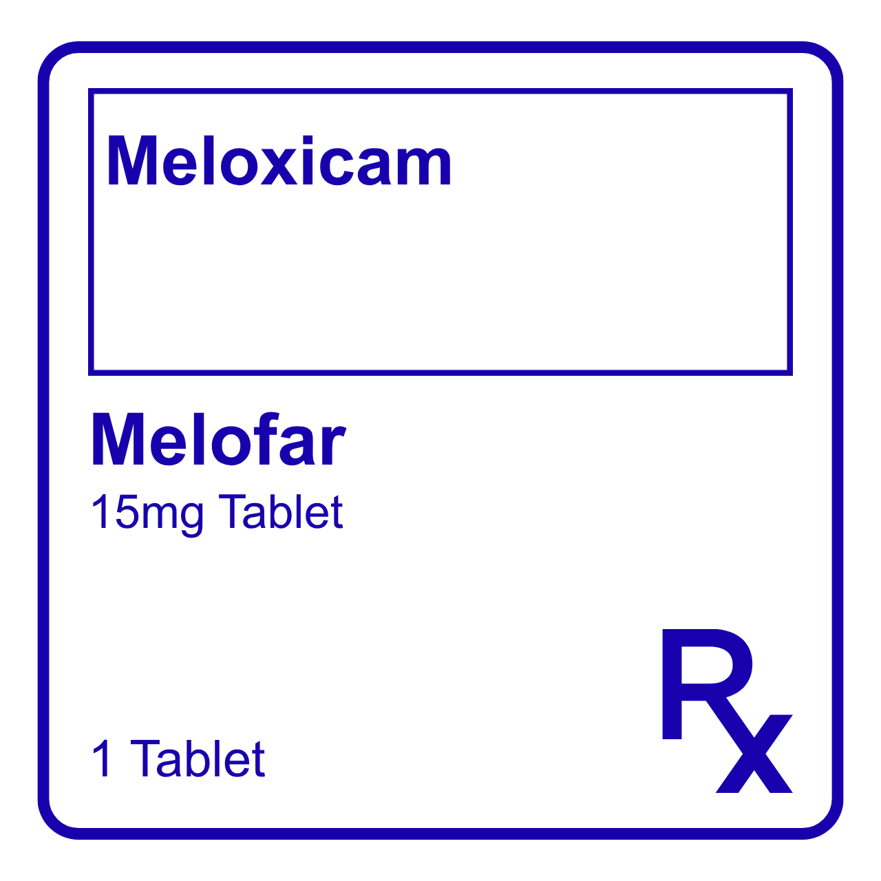 GE014587 MELOFAR MELOXICAM TABLET - 15MG - Image 1