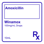 WINAMOX AMOXICILLIN DROP 100MG/ML - 10ML