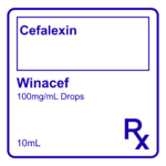 WINACEF CEFALEXIN DROP 100MG/ML - 10ML