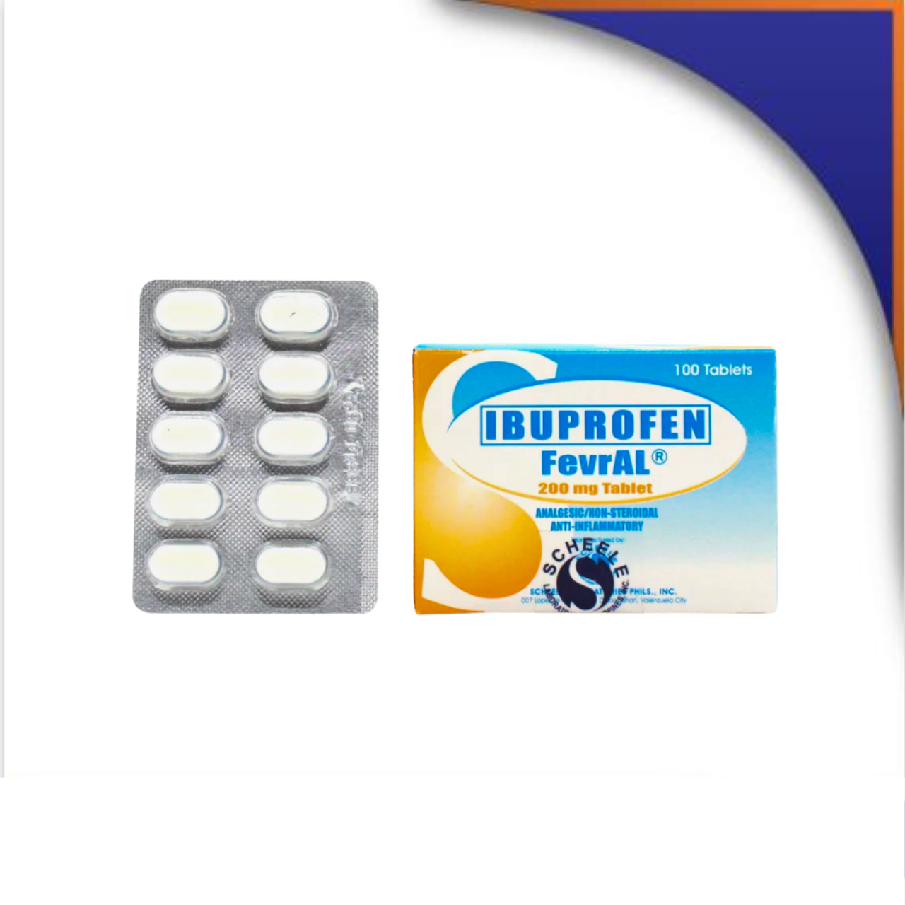 GE014695 FEVRAL IBUPROFEN TABLET - 200MG - Image 1