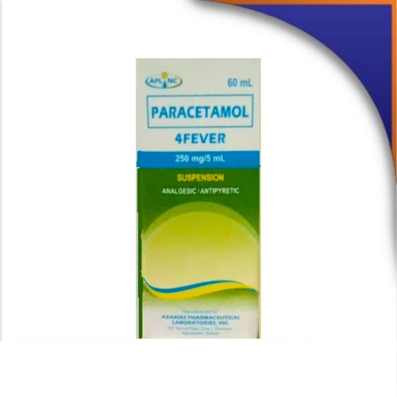 GE014855 4FEVER PARACETAMOL SUSPENSION 250MG - 60ML - Image 1