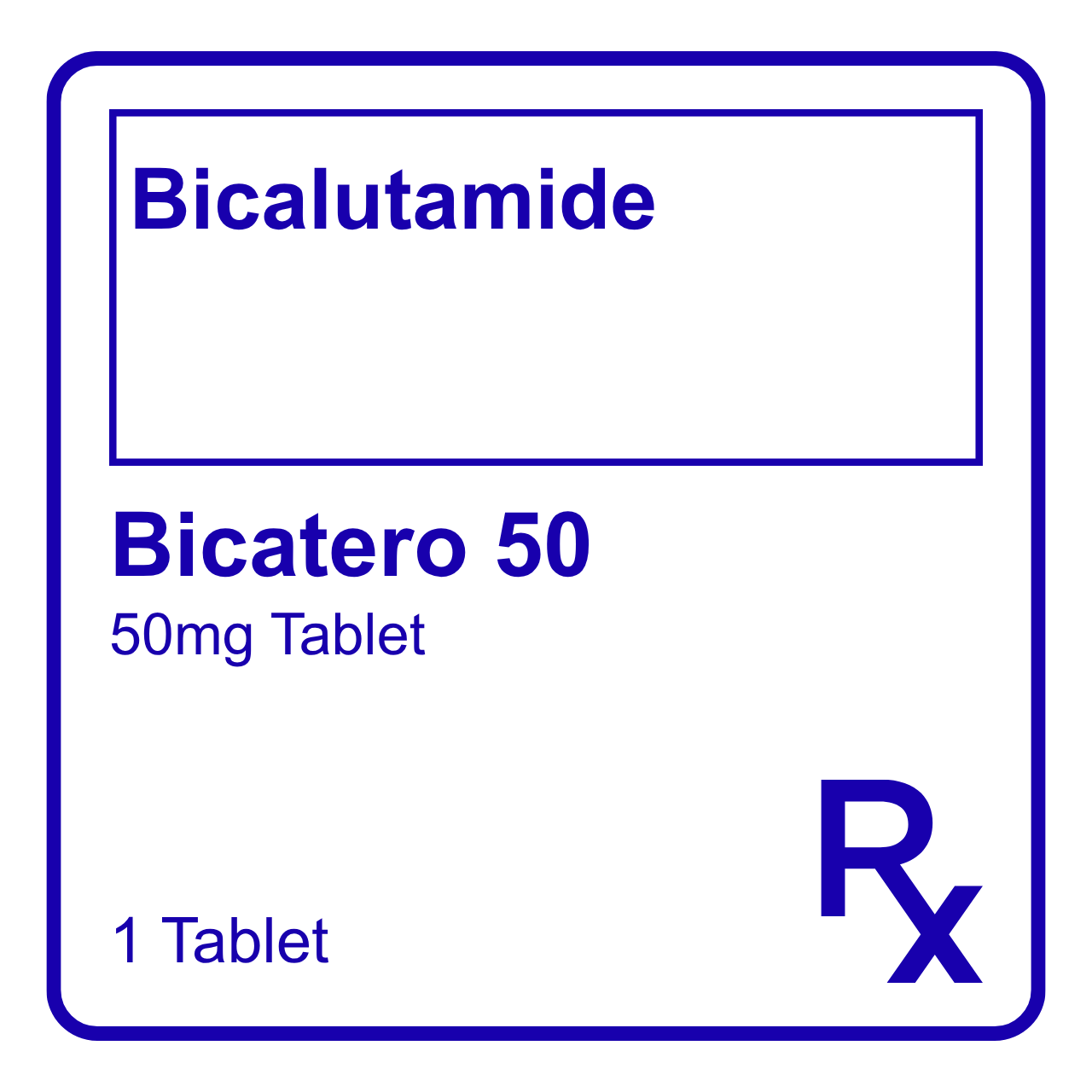 GE015010 BICATERO 50 BICALUTAMIDE FC TABLET - 50MG - Image 1