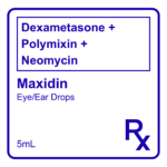 MAXIDIN DEXAMETASONE + POLYMIXIN + NEOMYCIN EYE/EAR DROP- 5ML