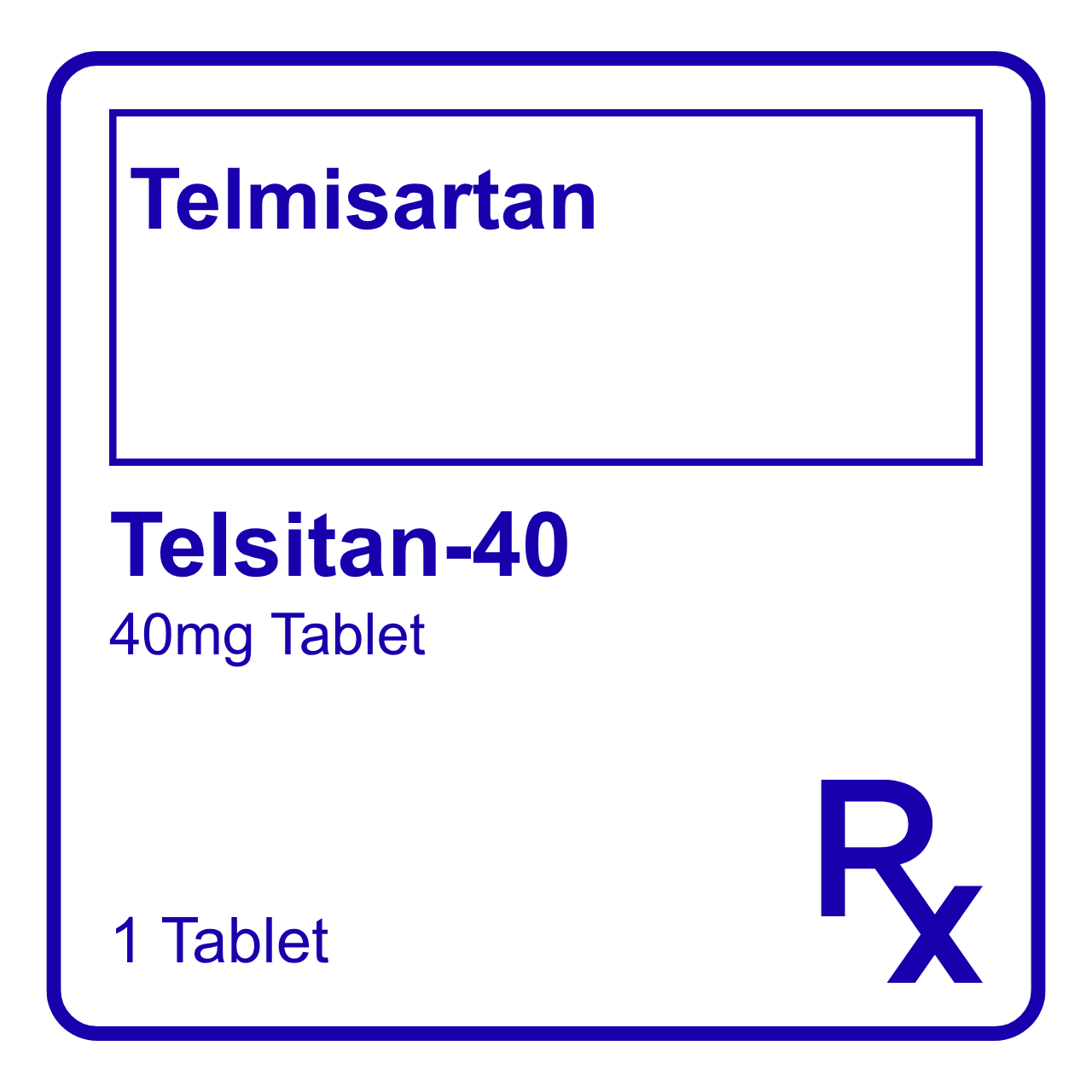 GE015395 TELSITAN-40 TELMISARTAN FC TABLET - 40MG - Image 1