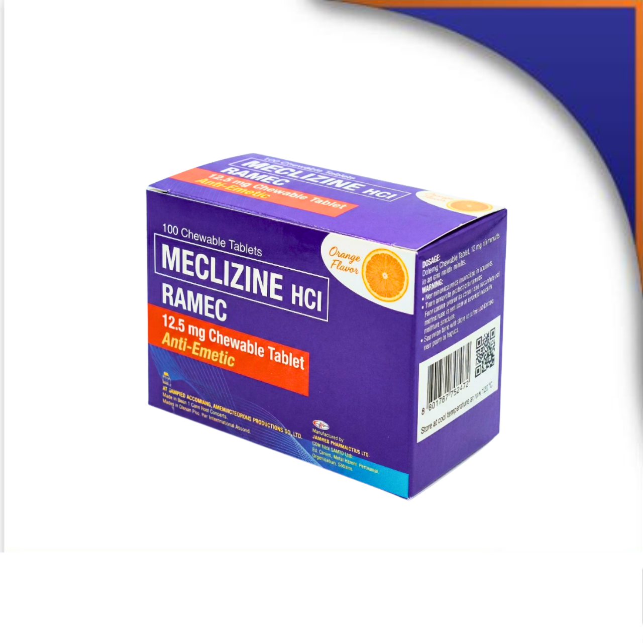 GE015480 RAMEC MECLIZINE CHEW TABLET - 12.5MG - Image 1