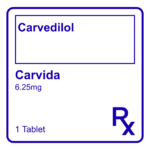 CARVIDA CARVEDILOL TABLET - 6.25MG