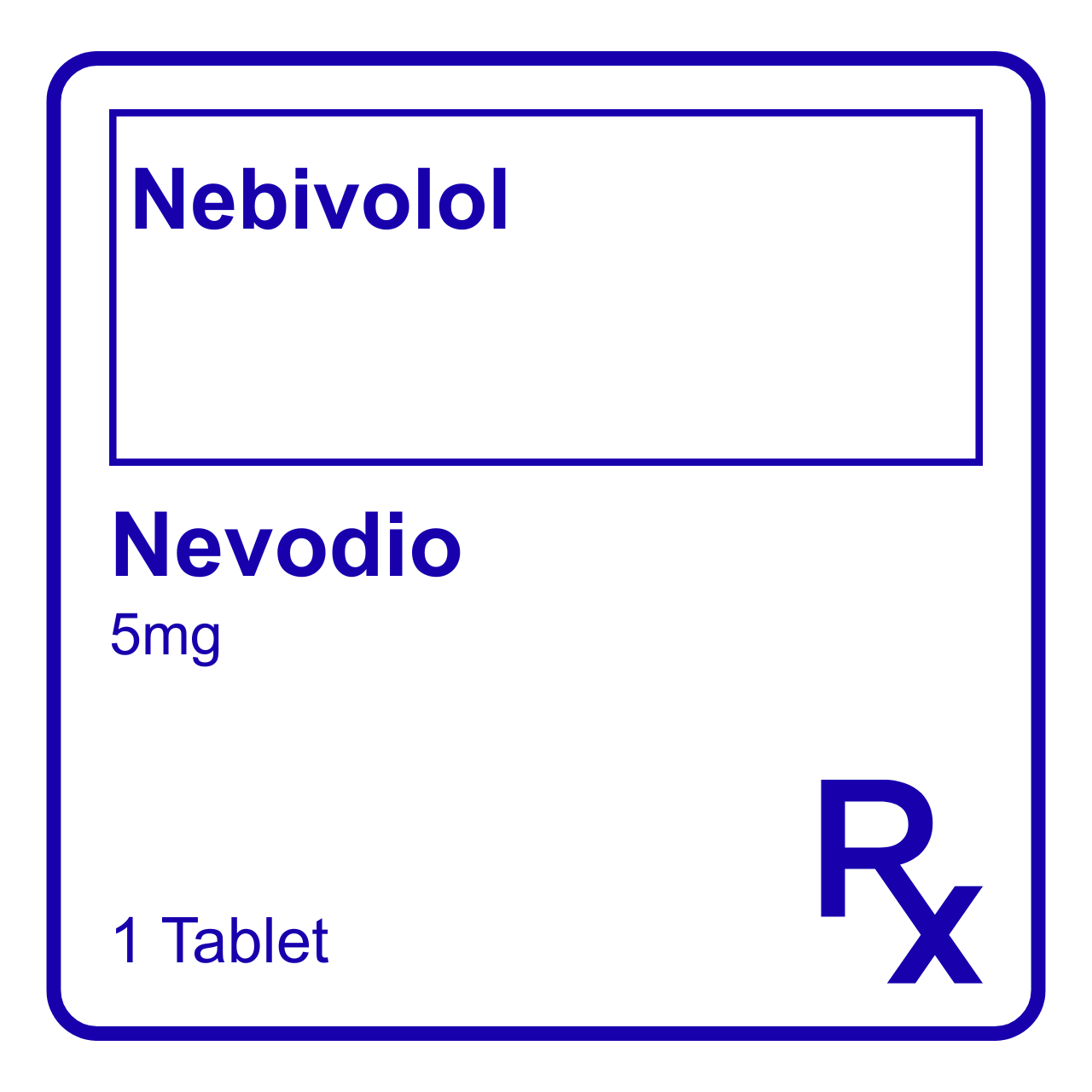 GE015505 NEVODIO NEBIVOLOL TABLET - 5MG - Image 1