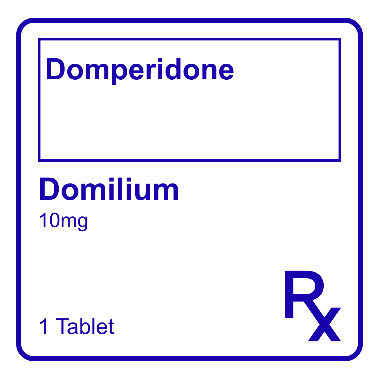 GE015554 DOMILIUM DOMPERIDONE TABLET - 10MG - Image 1