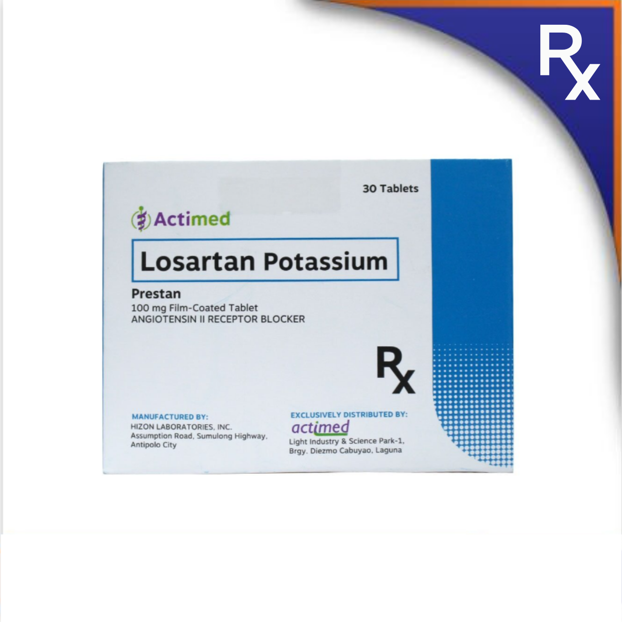 HB011872 ACTIMED LOSARTAN FILM-COATED TABLET - 100MG - Image 1