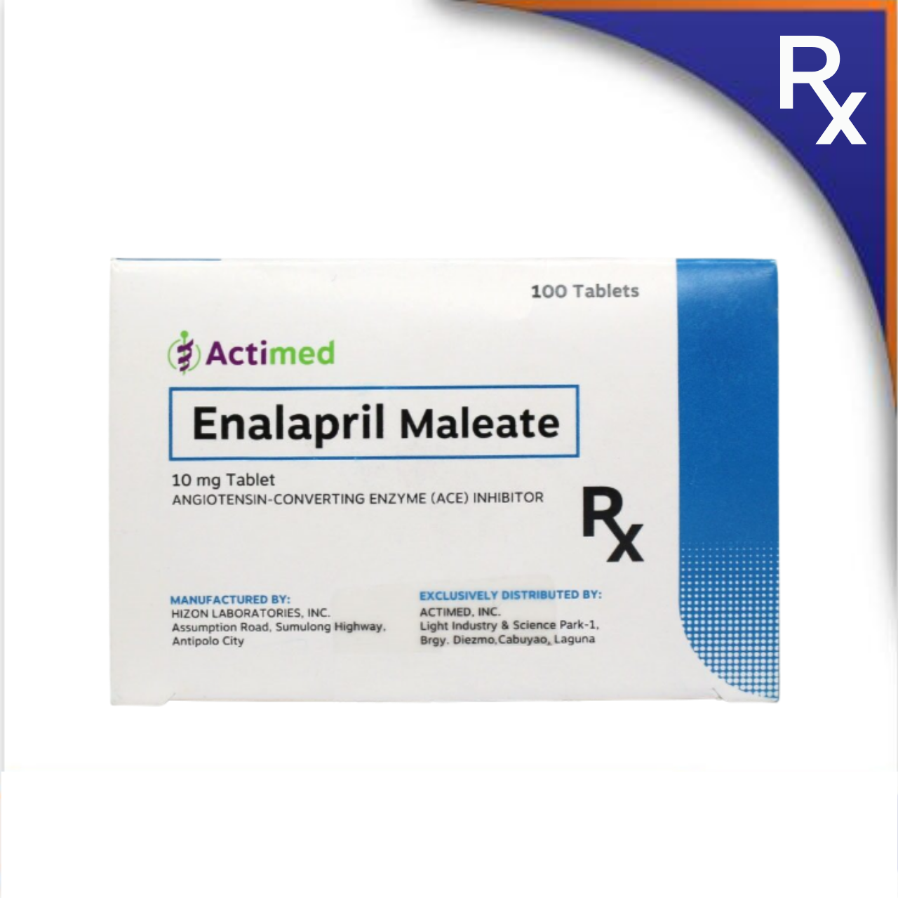 HB012178 ACTIMED ENALAPRIL MALEATE TABLET - 10MG - Image 1