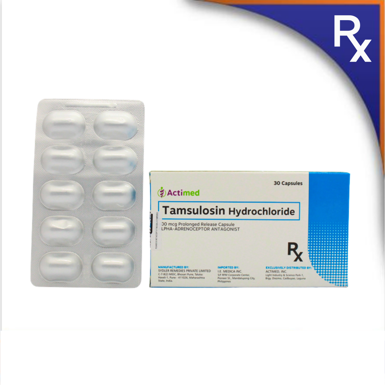 HB012304 ACTIMED TAMSULOSIN PROLONGED-RELEASE CAPSULE - 400MCG - Image 1