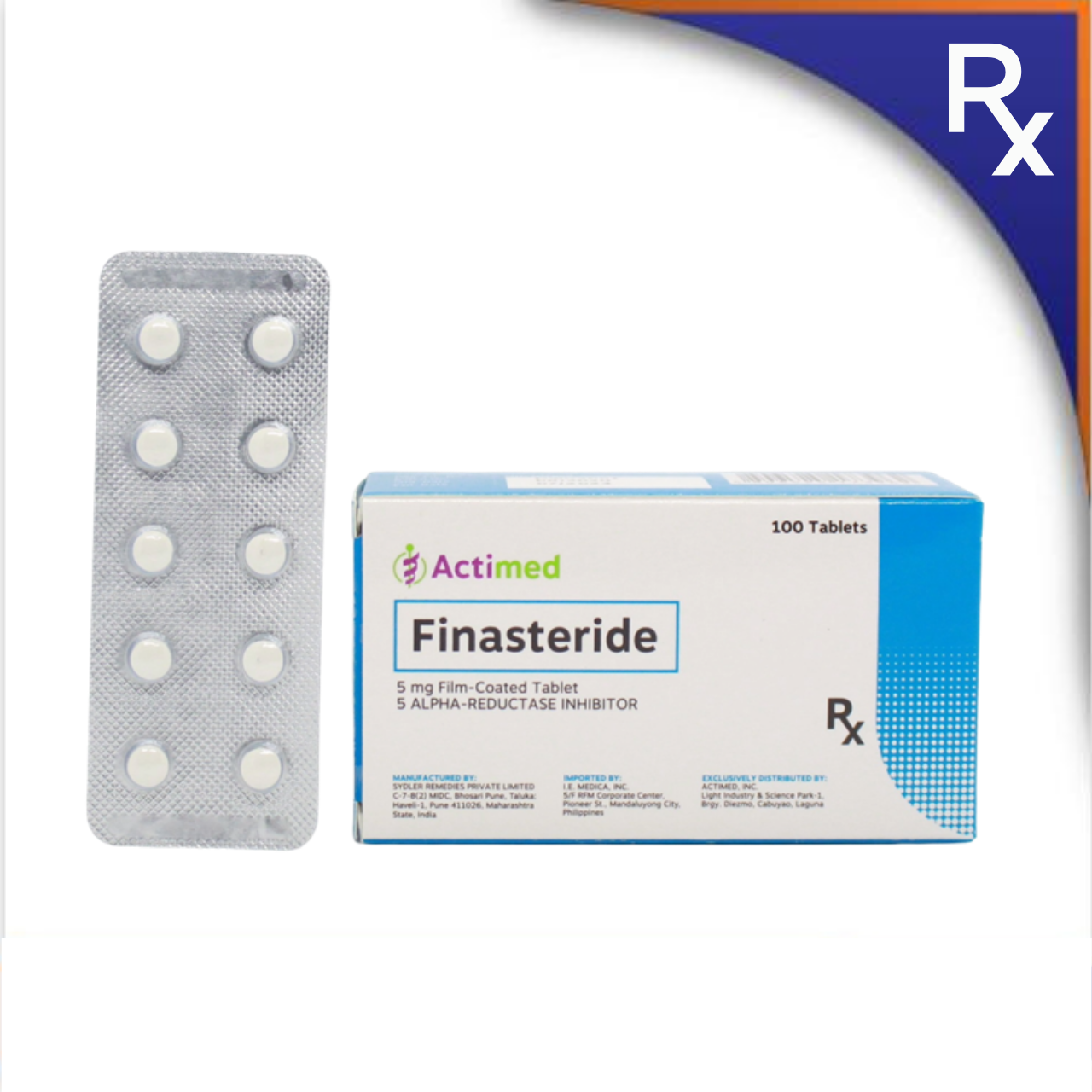 HB012467 ACTIMED FINASTERIDE FILM-COATED TABLET - 5MG - Image 1
