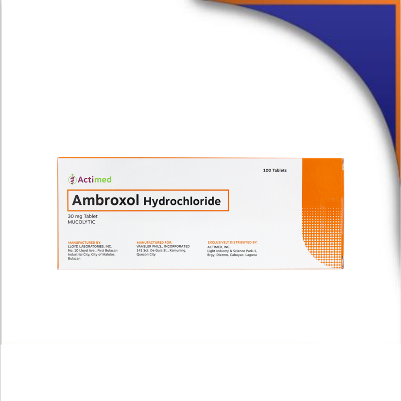HB014260 ACTIMED AMBROXOL TABLET - 30MG - Image 1