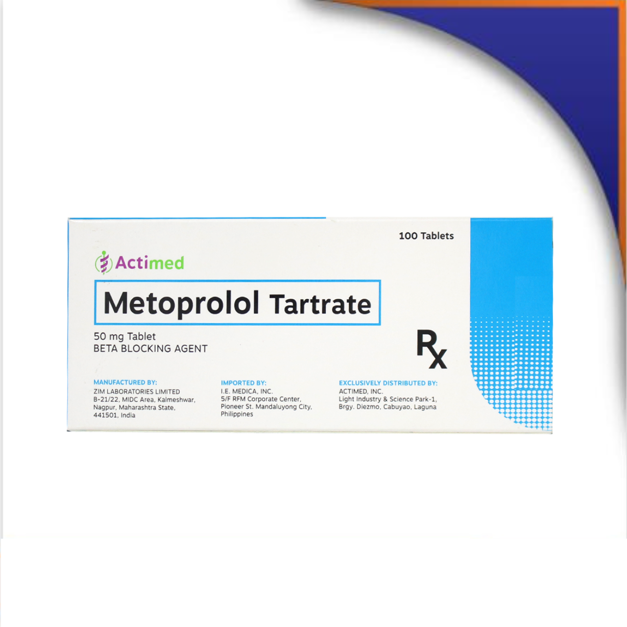 HB013569 ACTIMED METOPROLOL FILM-COATED TABLET (IEM) - 50MG - Image 1